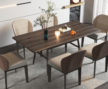 Modern Dining Table And Chairs-ID:803081994