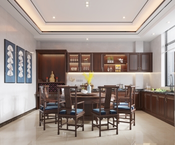 New Chinese Style Dining Room-ID:998250962