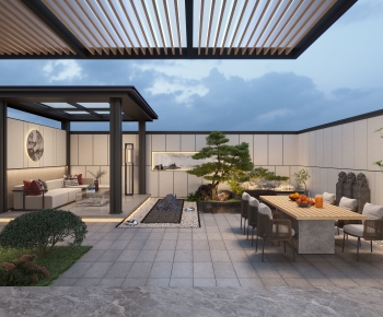 New Chinese Style Courtyard/landscape-ID:221682078