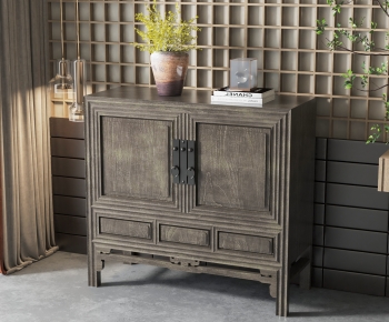 New Chinese Style Entrance Cabinet-ID:160204896