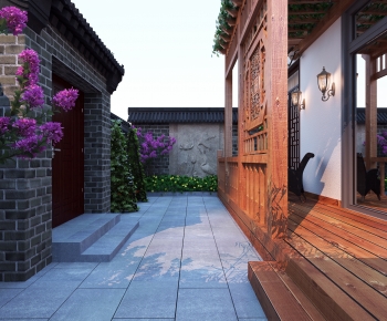 New Chinese Style Courtyard/landscape-ID:831896074