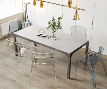 Modern Dining Table And Chairs-ID:639410976