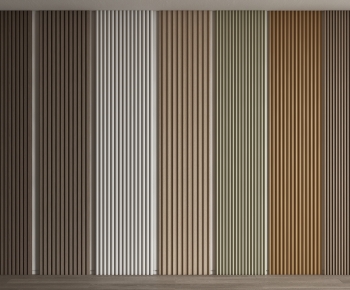 现代木饰面护墙板、格栅板-ID:374099022