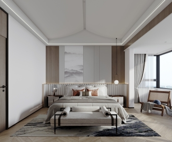 New Chinese Style Bedroom-ID:108517894