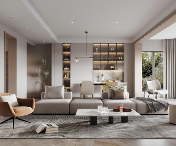 Modern A Living Room-ID:459003939