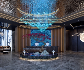 New Chinese Style Lobby Hall-ID:527277951