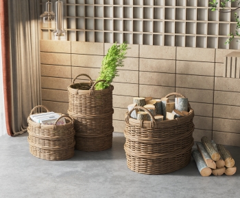 Wabi-sabi Style Storage Basket-ID:532562029