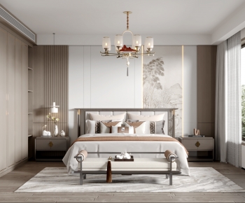 New Chinese Style Bedroom-ID:294663916