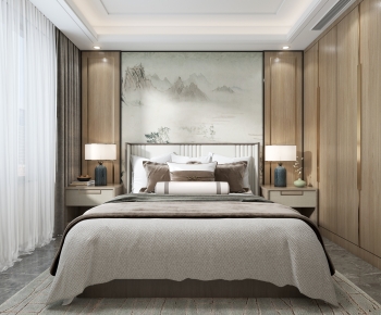 New Chinese Style Bedroom-ID:531785969
