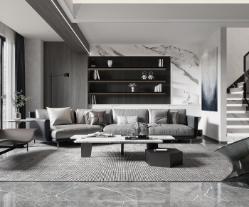 Modern A Living Room-ID:877329112