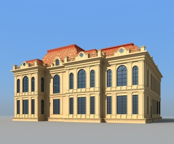 Simple European Style Building Appearance-ID:105259499