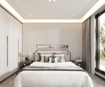 New Chinese Style Bedroom-ID:154273038