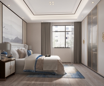 New Chinese Style Bedroom-ID:946253066