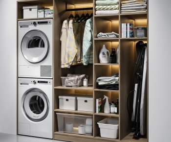 Modern Laundry Cabinet-ID:670542967