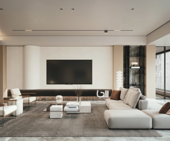 Modern A Living Room-ID:697395096