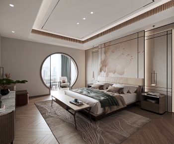 New Chinese Style Bedroom-ID:312203883