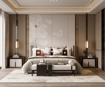 New Chinese Style Bedroom-ID:430789019
