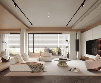 Wabi-sabi Style A Living Room-ID:956700096