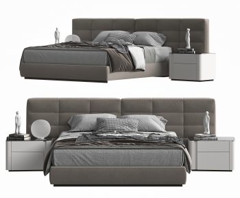 Modern Double Bed-ID:105962042