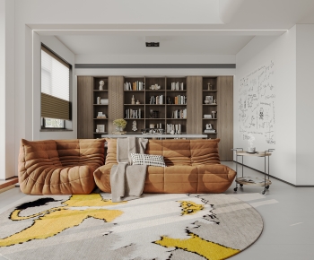 Modern A Living Room-ID:971645123