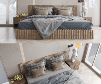 Modern Double Bed-ID:694820884