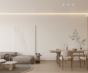 Modern Wabi-sabi Style A Living Room-ID:289640489