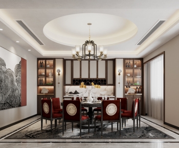 New Chinese Style Dining Room-ID:781373025
