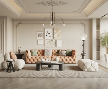 French Style A Living Room-ID:966886041