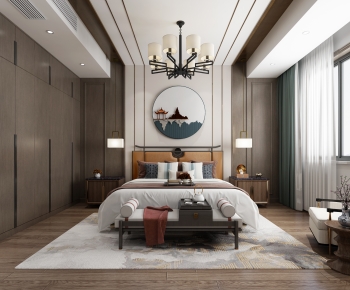 New Chinese Style Bedroom-ID:538007029