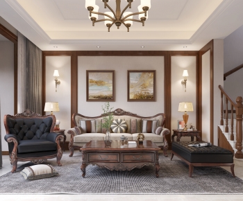 American Style A Living Room-ID:485971024