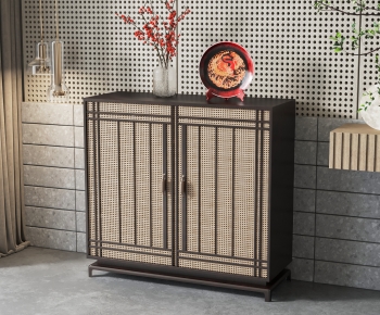 New Chinese Style Entrance Cabinet-ID:726067072