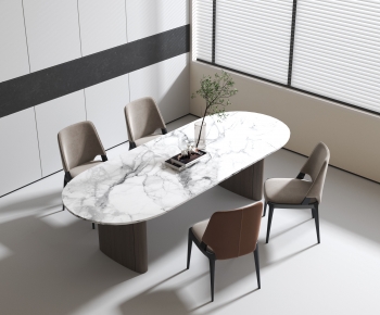 Modern Dining Table And Chairs-ID:638190981