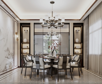 New Chinese Style Dining Room-ID:494091034