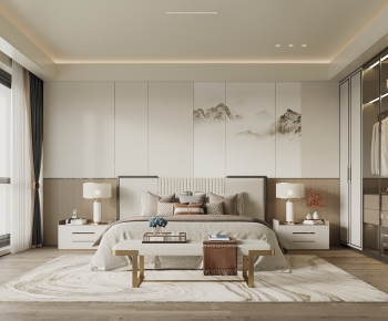 New Chinese Style Bedroom-ID:396465068