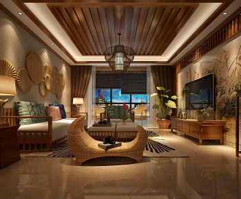 Chinese Style A Living Room-ID:958637957