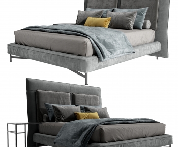 Modern Double Bed-ID:390608075