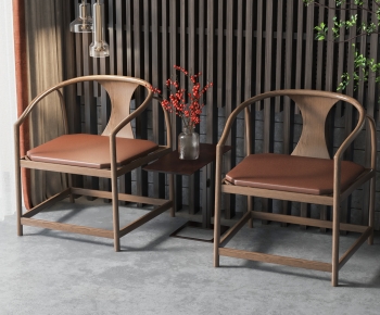 New Chinese Style Lounge Chair-ID:460933921