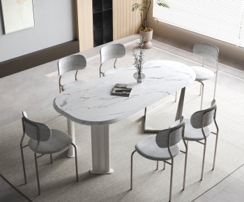 Modern Dining Table And Chairs-ID:890290771