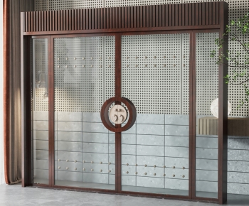 New Chinese Style Double Door-ID:471595058
