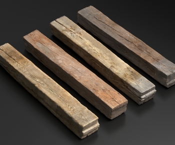 现代木梁 木材 柱子-ID:113187075