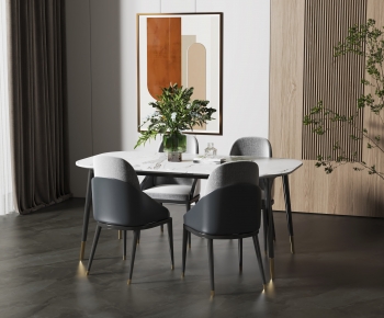 Modern Dining Table And Chairs-ID:864254006