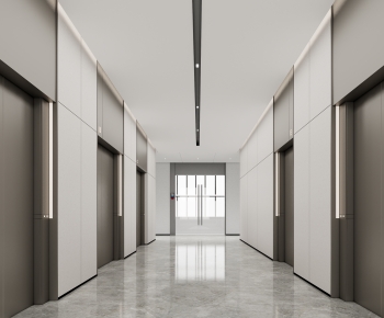 Modern Office Elevator Hall-ID:227998978
