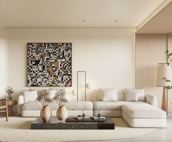 Wabi-sabi Style A Living Room-ID:283113004