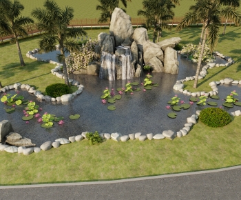New Chinese Style Park Landscape-ID:853661064