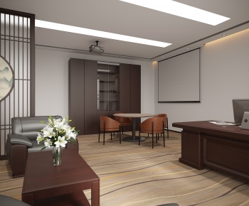 New Chinese Style Manager's Office-ID:365816126