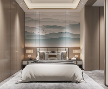 New Chinese Style Bedroom-ID:770097971