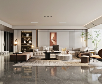 Modern A Living Room-ID:985488891