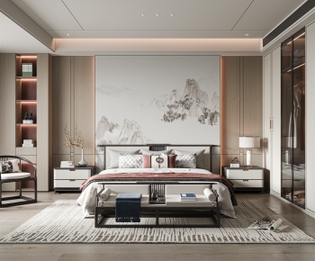 New Chinese Style Bedroom-ID:364510062
