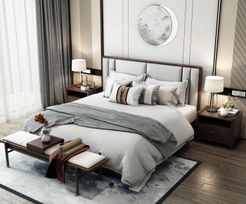 New Chinese Style Bedroom-ID:409529255