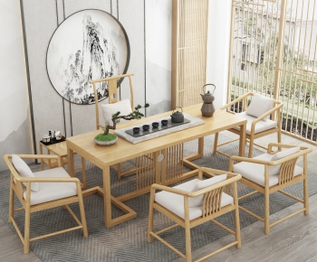 New Chinese Style Tea Tables And Chairs-ID:854388951